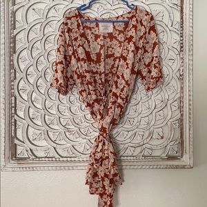 Acacia Silk wrap dress